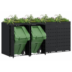 Шкаф для мусорных контейнеров VidaXL 3394740 (Black) Thumb