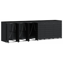 Dulap pentru pubele VidaXL 3394742 (Black) Thumb