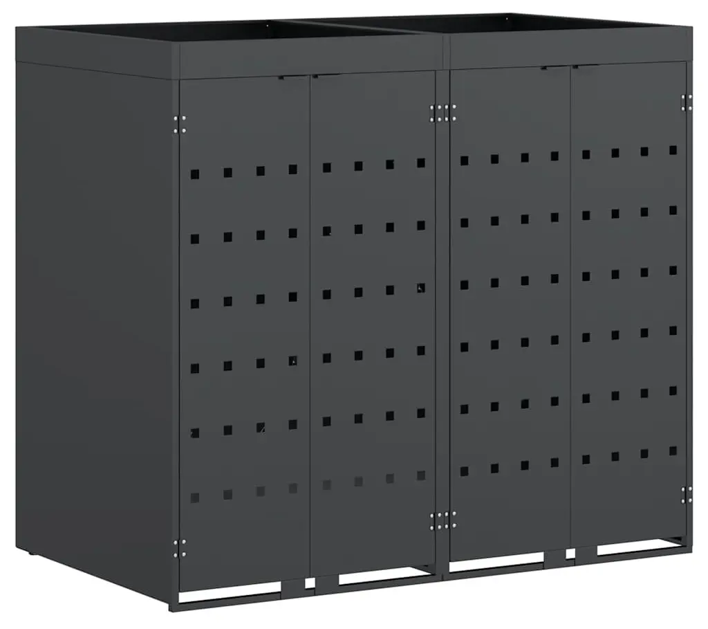 Шкаф для мусорных контейнеров VidaXL 3394743 (Anthracite) - 2