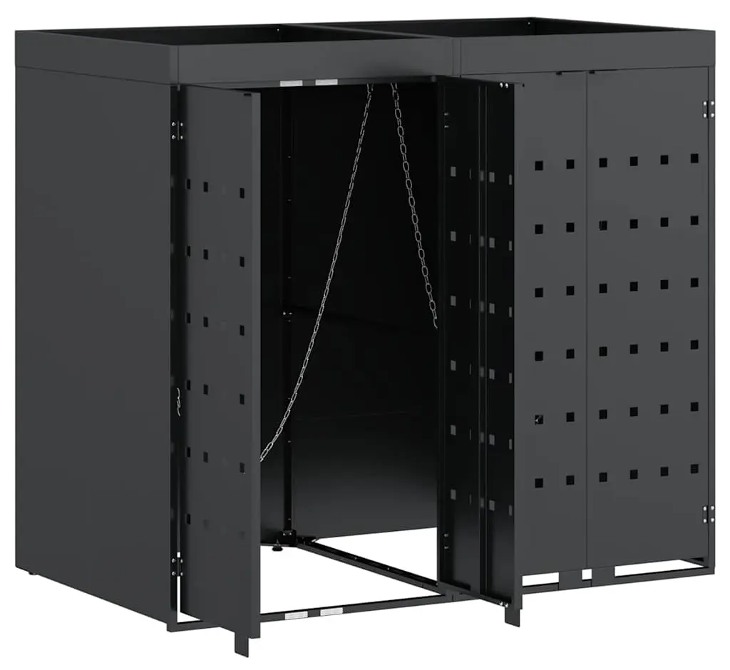 Шкаф для мусорных контейнеров VidaXL 3394743 (Anthracite) - 3