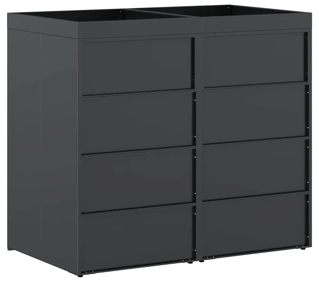 Шкаф для мусорных контейнеров VidaXL 3394743 (Anthracite) - 5