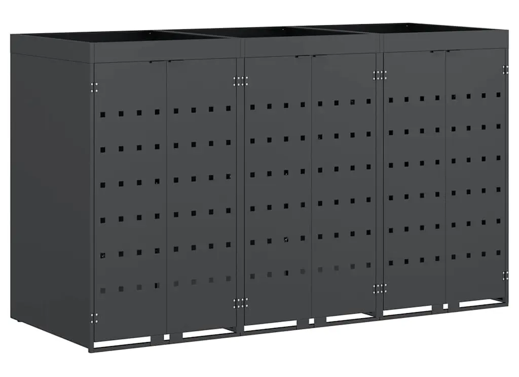 Шкаф для мусорных контейнеров VidaXL 3394744 (Anthracite) - 2