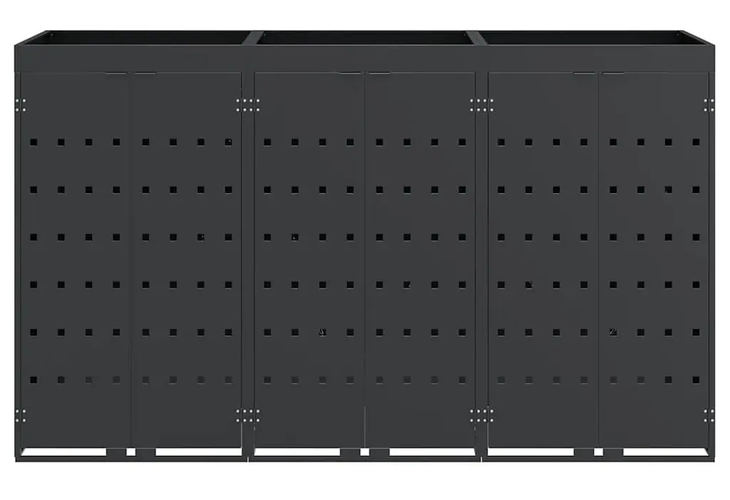 Шкаф для мусорных контейнеров VidaXL 3394744 (Anthracite) - 4