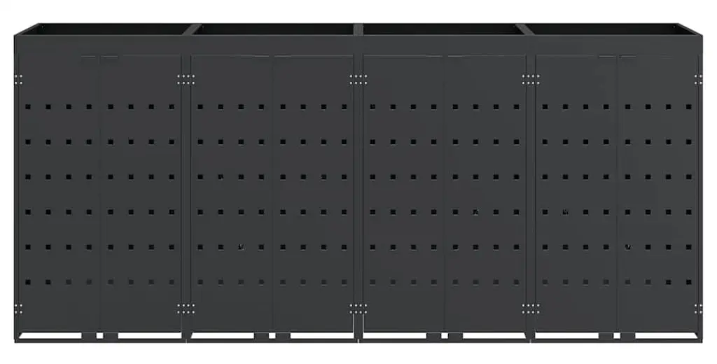 Шкаф для мусорных контейнеров VidaXL 3394745 (Anthracite) - 4