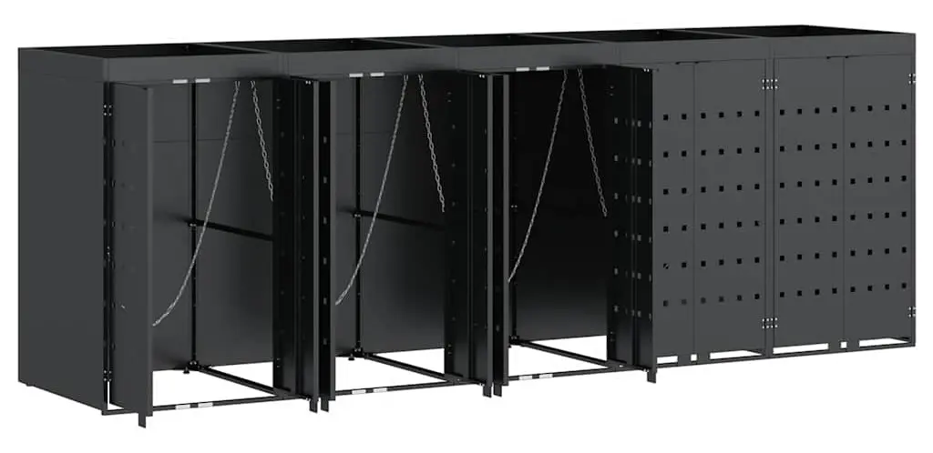 Dulap pentru pubele VidaXL 3394746 (Anthracite) - 3