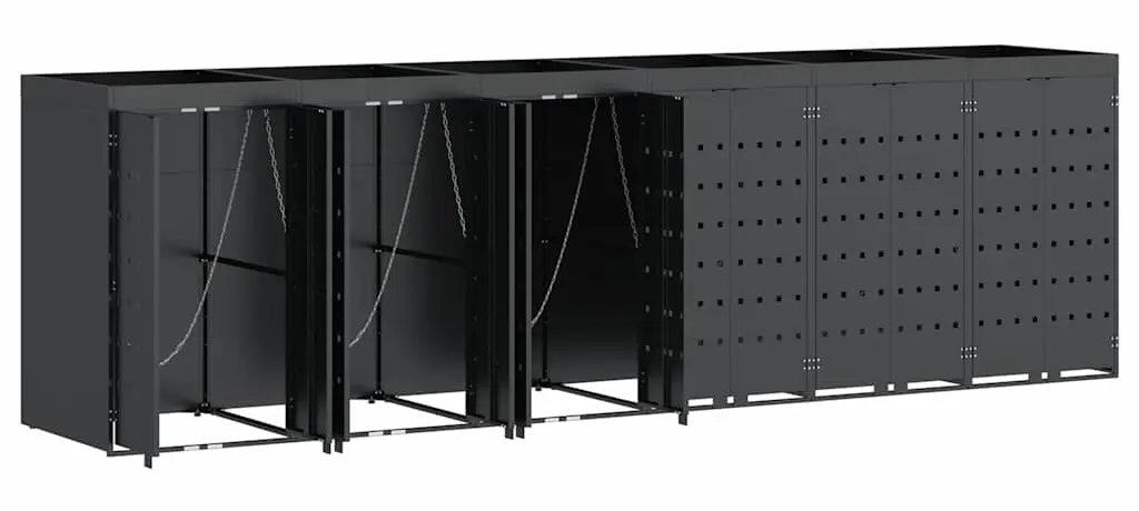 Dulap pentru pubele VidaXL 3394747 (Anthracite) - 3