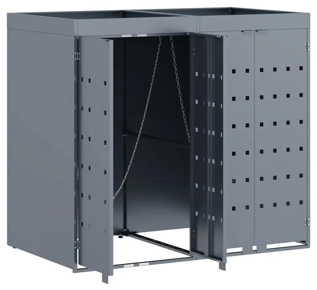 Шкаф для мусорных контейнеров VidaXL 3394748 (Light Grey) - 3