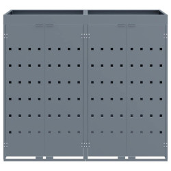 Шкаф для мусорных контейнеров VidaXL 3394748 (Light Grey) Thumb