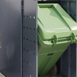 Dulap pentru pubele VidaXL 3394749 (Light Grey) Thumb