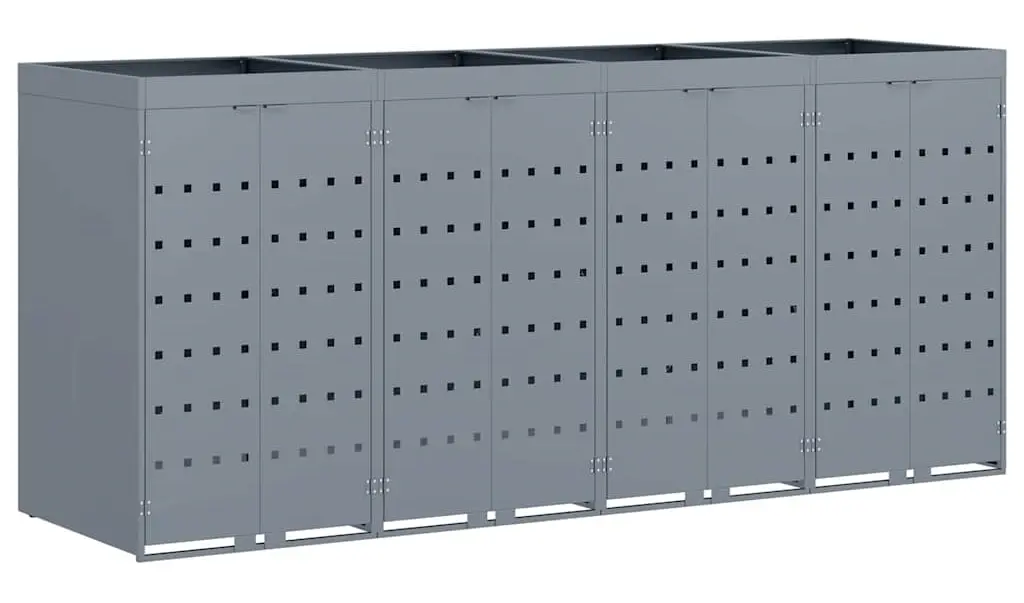 Шкаф для мусорных контейнеров VidaXL 3394750 (Light Grey) - 2