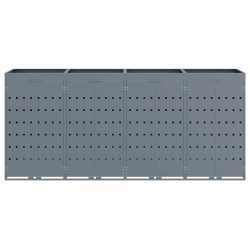 Шкаф для мусорных контейнеров VidaXL 3394750 (Light Grey) Thumb