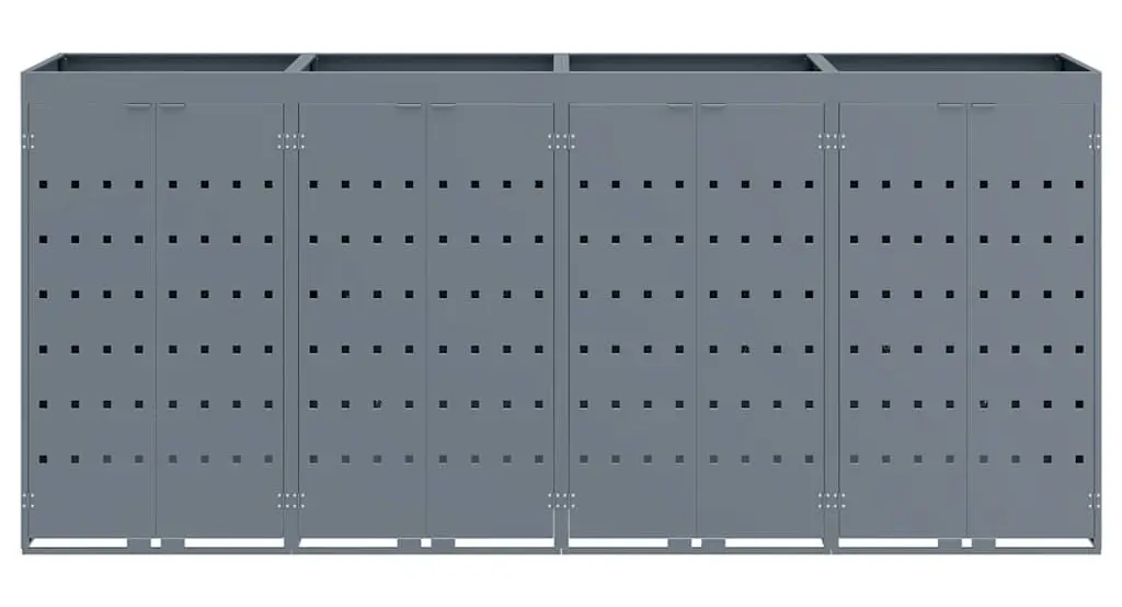 Шкаф для мусорных контейнеров VidaXL 3394750 (Light Grey) - 4