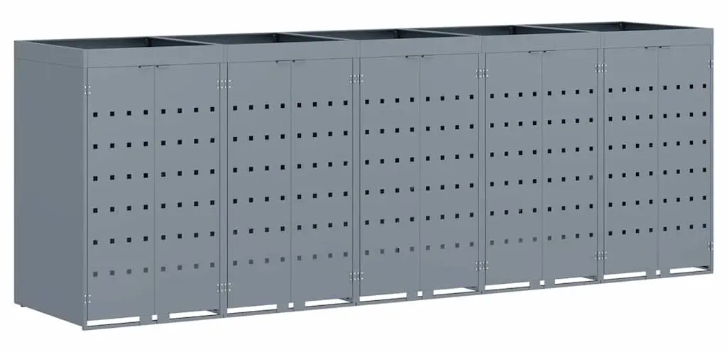 Dulap pentru pubele VidaXL 3394751 (Light Grey) - 2