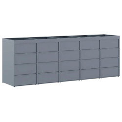 Dulap pentru pubele VidaXL 3394751 (Light Grey) Thumb