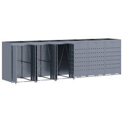 Шкаф для мусорных контейнеров VidaXL 3394752 (Light Grey) Thumb