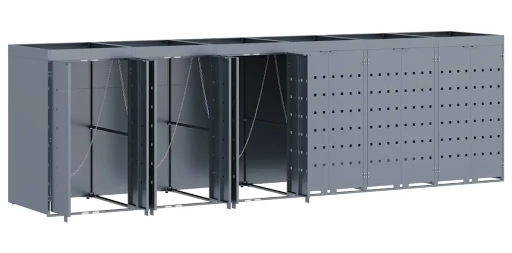 Шкаф для мусорных контейнеров VidaXL 3394752 (Light Grey)