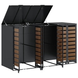 Dulap pentru pubele VidaXL 3394769 (Anthracite/Natural) Thumb