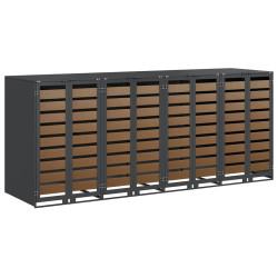 Dulap pentru pubele VidaXL 3394770 (Anthracite/Natural) Thumb