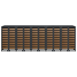 Шкаф для мусорных контейнеров VidaXL 3394771 (Anthracite/Natural) Thumb
