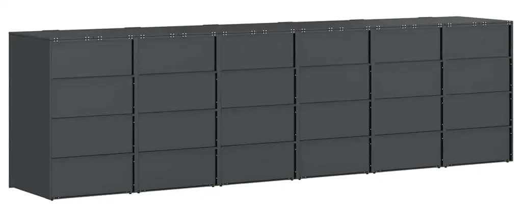 Dulap pentru pubele VidaXL 3394772 (Anthracite) - 6