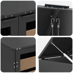 Dulap pentru pubele VidaXL 3394772 (Anthracite) Thumb