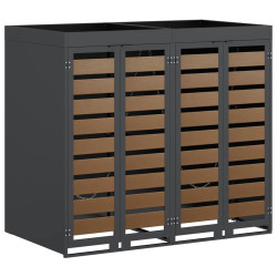 Dulap pentru pubele VidaXL 3394773 (Anthracite/Natural) Thumb