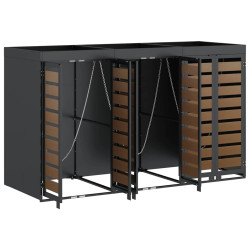 Шкаф для мусорных контейнеров VidaXL 3394774 (Anthracite/Natural) Thumb