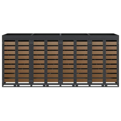 Dulap pentru pubele VidaXL 3394775 (Anthracite/Natural) Thumb