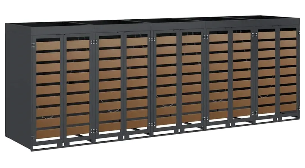 Шкаф для мусорных контейнеров VidaXL 3394776 (Anthracite)