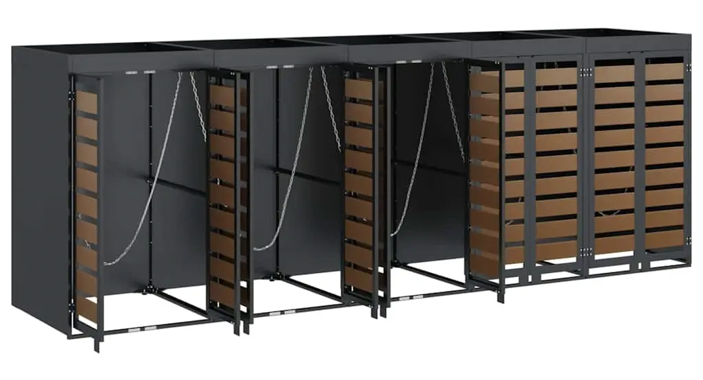 Шкаф для мусорных контейнеров VidaXL 3394776 (Anthracite)