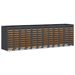 Шкаф для мусорных контейнеров VidaXL 3394777 (Anthracite/Natural) Thumb