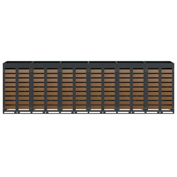 Шкаф для мусорных контейнеров VidaXL 3394777 (Anthracite/Natural) Thumb