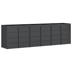 Шкаф для мусорных контейнеров VidaXL 3394777 (Anthracite/Natural) Thumb