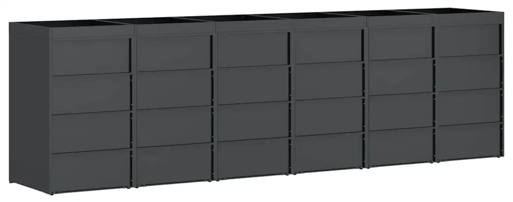 Шкаф для мусорных контейнеров VidaXL 3394777 (Anthracite/Natural) - 5