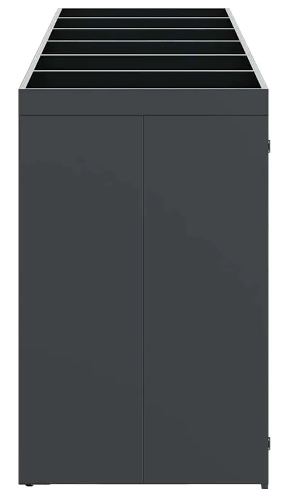 Шкаф для мусорных контейнеров VidaXL 3394777 (Anthracite/Natural) - 6