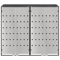 Шкаф для мусорных контейнеров VidaXL 3394778 (Anthracite/Silver) Thumb