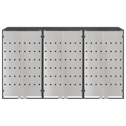 Dulap pentru pubele VidaXL 3394779 (Anthracite/Silver) Thumb