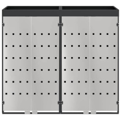 Dulap pentru pubele VidaXL 3394783 (Anthracite/Silver) Thumb