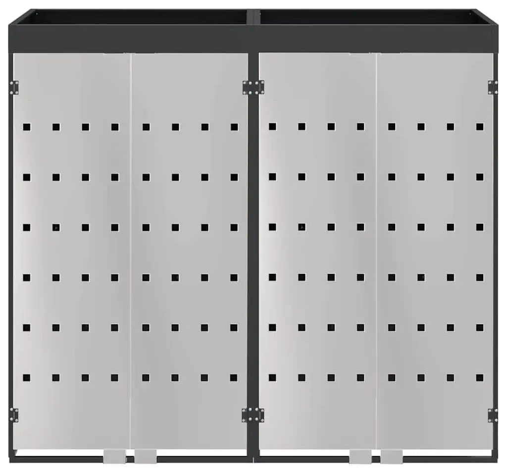 Dulap pentru pubele VidaXL 3394783 (Anthracite/Silver)