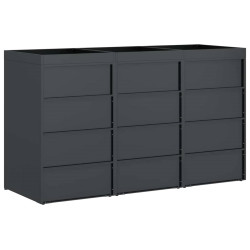 Шкаф для мусорных контейнеров VidaXL 3394784 (Anthracite/Silver) Thumb