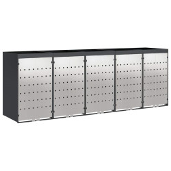 Dulap pentru pubele VidaXL 3394786 (Anthracite/Silver) Thumb