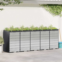 Dulap pentru pubele VidaXL 3394786 (Anthracite/Silver)