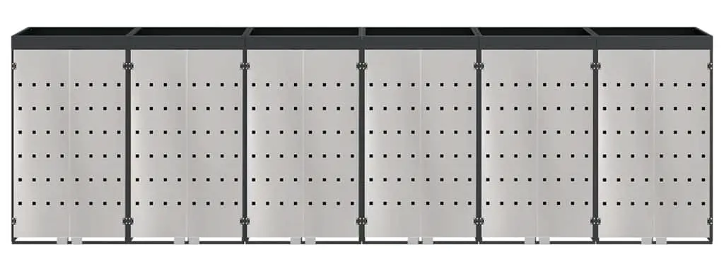 Dulap pentru pubele VidaXL 3394787 (Anthracite/Silver)