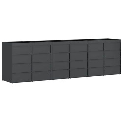 Dulap pentru pubele VidaXL 3394787 (Anthracite/Silver) Thumb