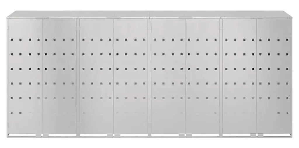 Dulap pentru pubele VidaXL 3394790 (Silver) - 4