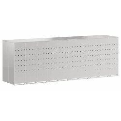 Шкаф для мусорных контейнеров VidaXL 3394791 (Silver) Thumb