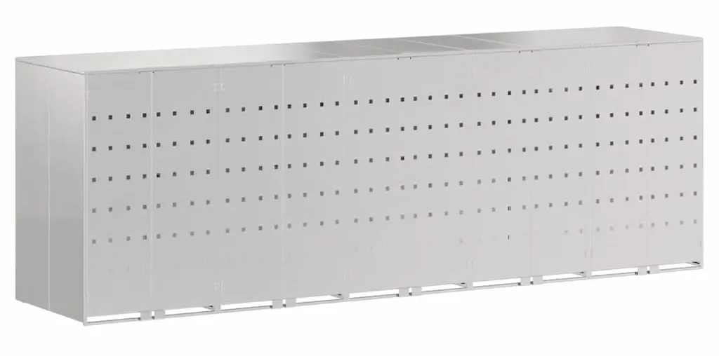 Шкаф для мусорных контейнеров VidaXL 3394791 (Silver) - 2