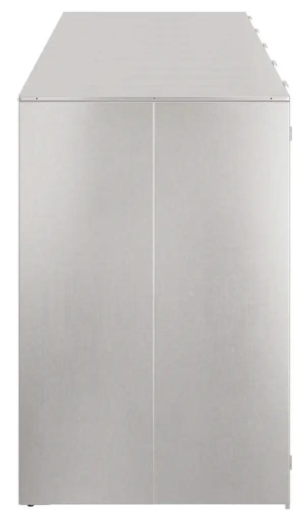 Шкаф для мусорных контейнеров VidaXL 3394791 (Silver) - 6