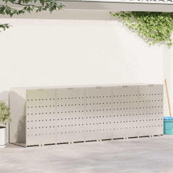 Шкаф для мусорных контейнеров VidaXL 3394791 (Silver) Thumb