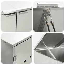 Dulap pentru pubele VidaXL 3394792 (Silver) Thumb